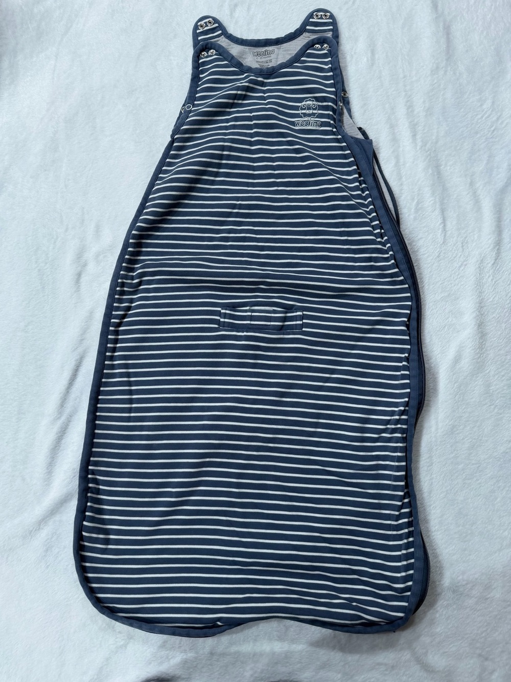 Striped Navy and White Sleep Sack for Kids